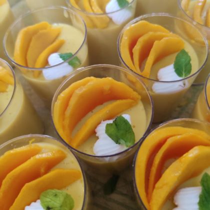 White Chocolate Mango Mousse