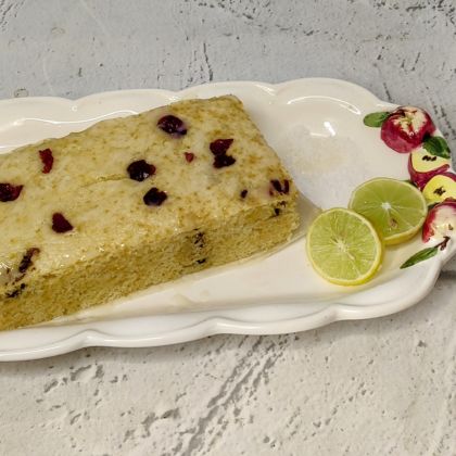 Lemon Coconut Cake with Cranberries