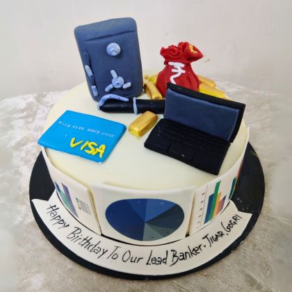 office birthday cake