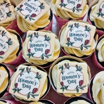 office-women's-day-cupcake