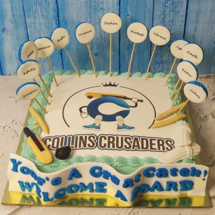 cricket team celebration cake