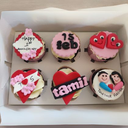 anniversary cupcake