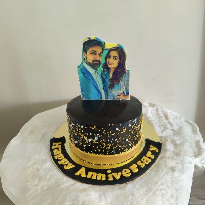 photo anniversary cake