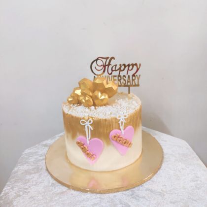 white gold cake